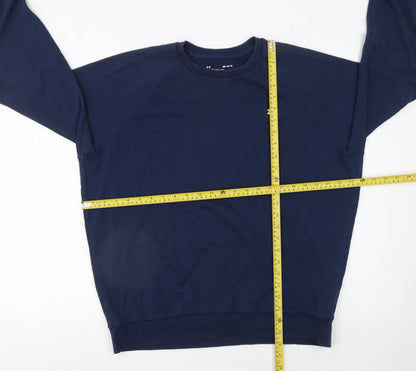Mens UK Size M Under armour Blue Pullover Sweatshirt