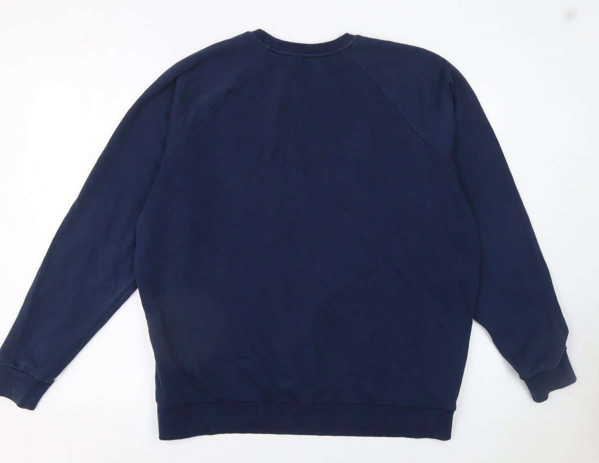 Mens UK Size M Under armour Blue Pullover Sweatshirt
