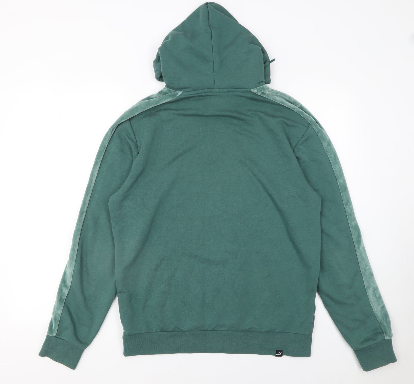 Mens UK Size M PUMA Green Pullover Hoodie