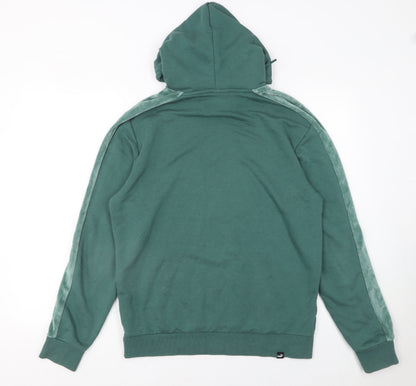 Mens UK Size M PUMA Green Pullover Hoodie