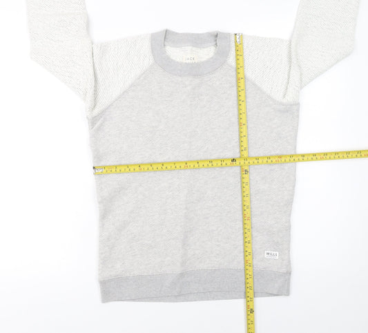 Womens UK Size 6 Jack Wills Grey Pullover Sweatshirt