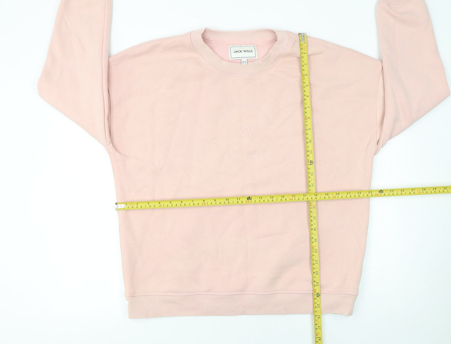 Womens UK Size 12 Jack Wills Pink Pullover Sweatshirt