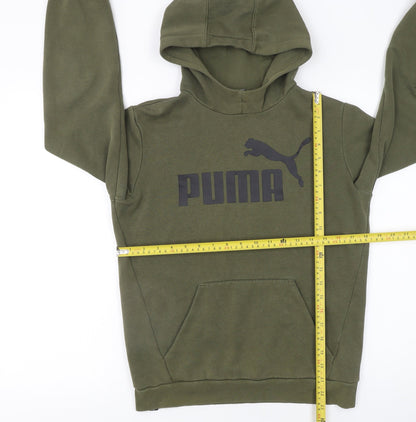 Boys UK Size 14-15 Years PUMA Green Pullover Hoodie