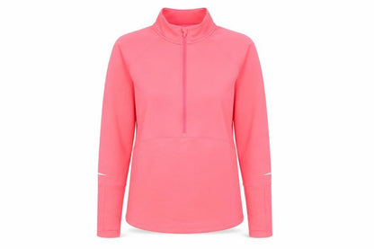Dunnes Womens Pink 1/4 Zip Pullover Sweatshirt Size 12 UK