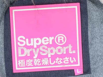 Womens UK Size L Superdry Blue Puffer Jacket