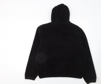 Ellesse Boys Black Fleece Hooded Full Zip Winter Jacket 13-14 Years