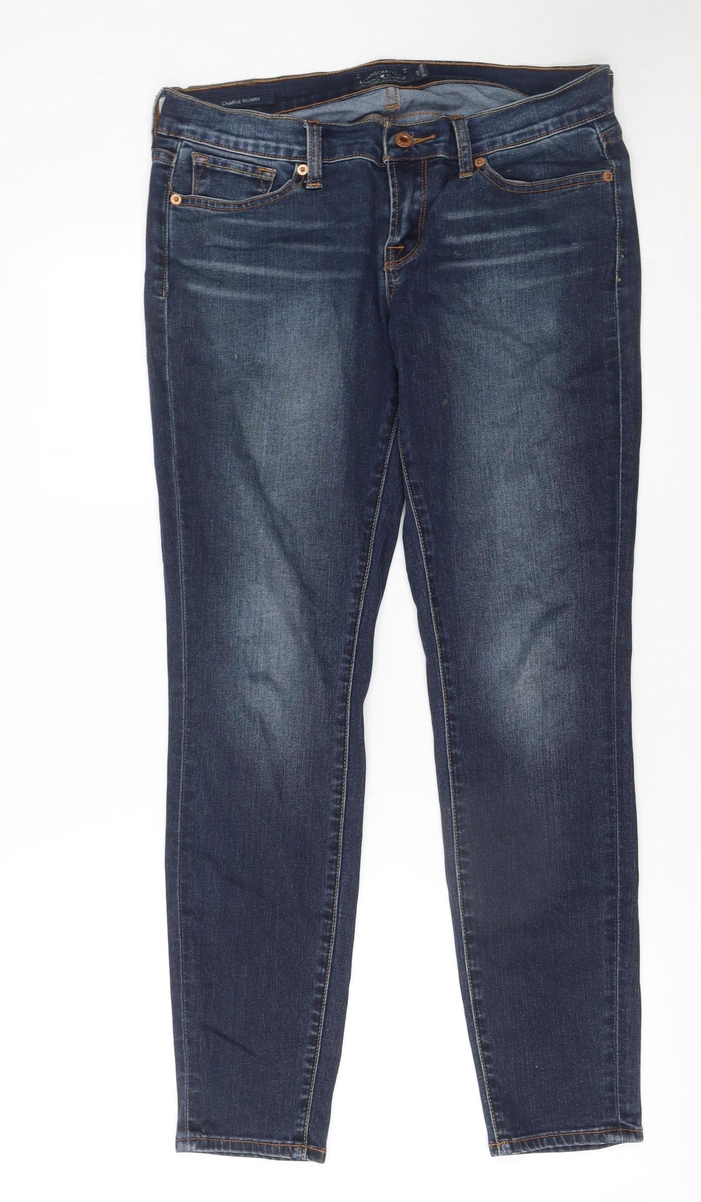 Womens UK Size 6 Lucky Brand Slim Fit Skinny Blue Jeans