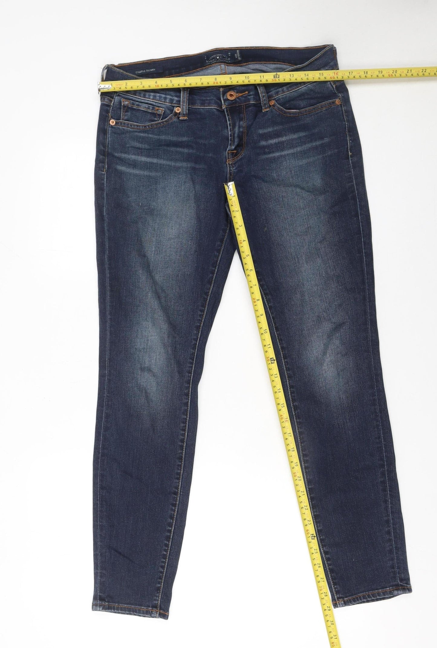 Womens UK Size 6 Lucky Brand Slim Fit Skinny Blue Jeans