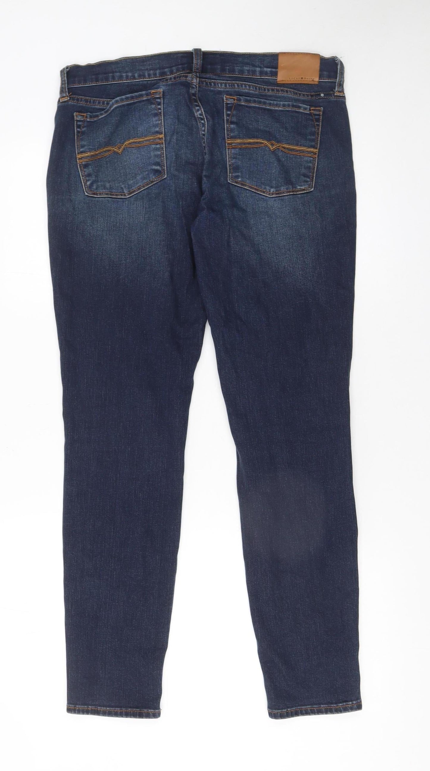 Womens UK Size 6 Lucky Brand Slim Fit Skinny Blue Jeans