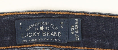 Womens UK Size 6 Lucky Brand Slim Fit Skinny Blue Jeans
