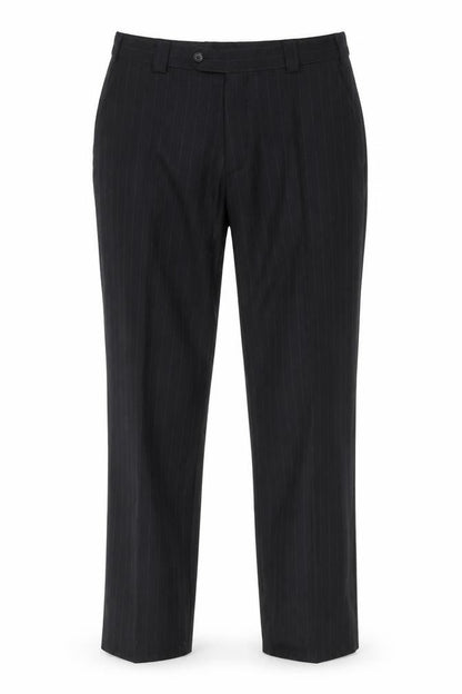 Mens UK Size 38 Remus Uomo Regular Fit Dress Pants Black Trousers
