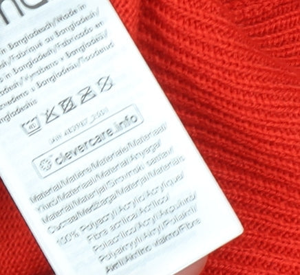 Mens UK Size M ESMARA Red Pullover Jumper