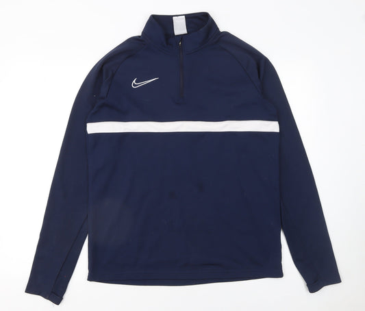 Mens UK Size M Nike Blue Pullover Sweatshirt