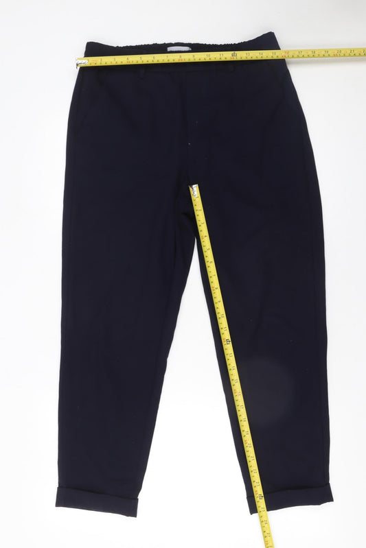 Womens UK Size 12 Savida Regular Fit Cropped Blue Trousers