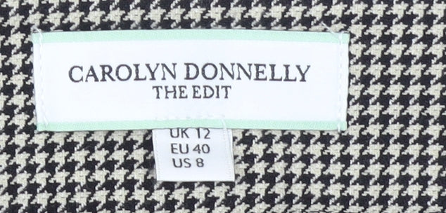 Womens UK Size 12 Carolyn Donnelly Slim Fit Business Workwear Casual Black Trous