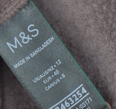 Womens UK Size 12 Marks and Spencer Brown Pullover Sweatshirt