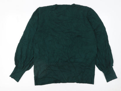 Womens UK Size XL Wallis Green Wrap Jumper