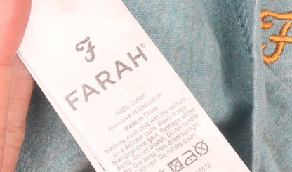 Mens UK Size M Farah Blue  T-Shirt