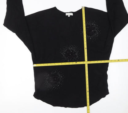 Womens UK Size M Paramour Black Pullover Jumper