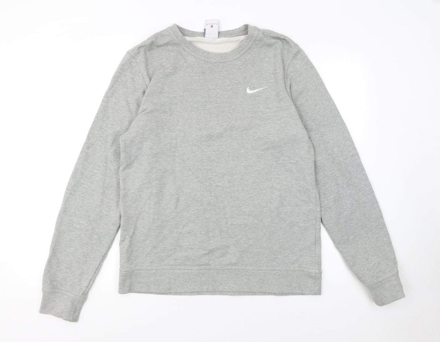Mens UK Size M Nike Grey Pullover Sweatshirt