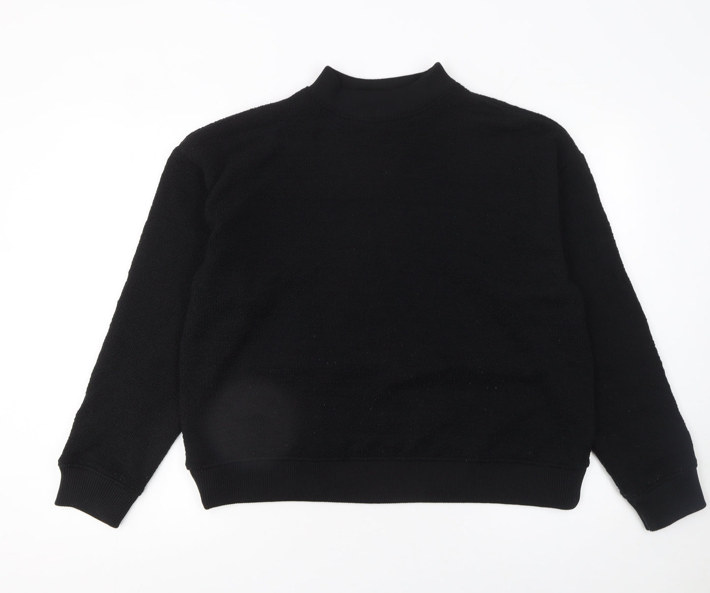 Womens UK Size S Zara Black Pullover Sweatshirt