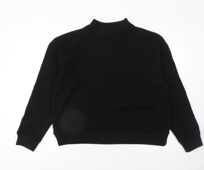 Womens UK Size S Zara Black Pullover Sweatshirt
