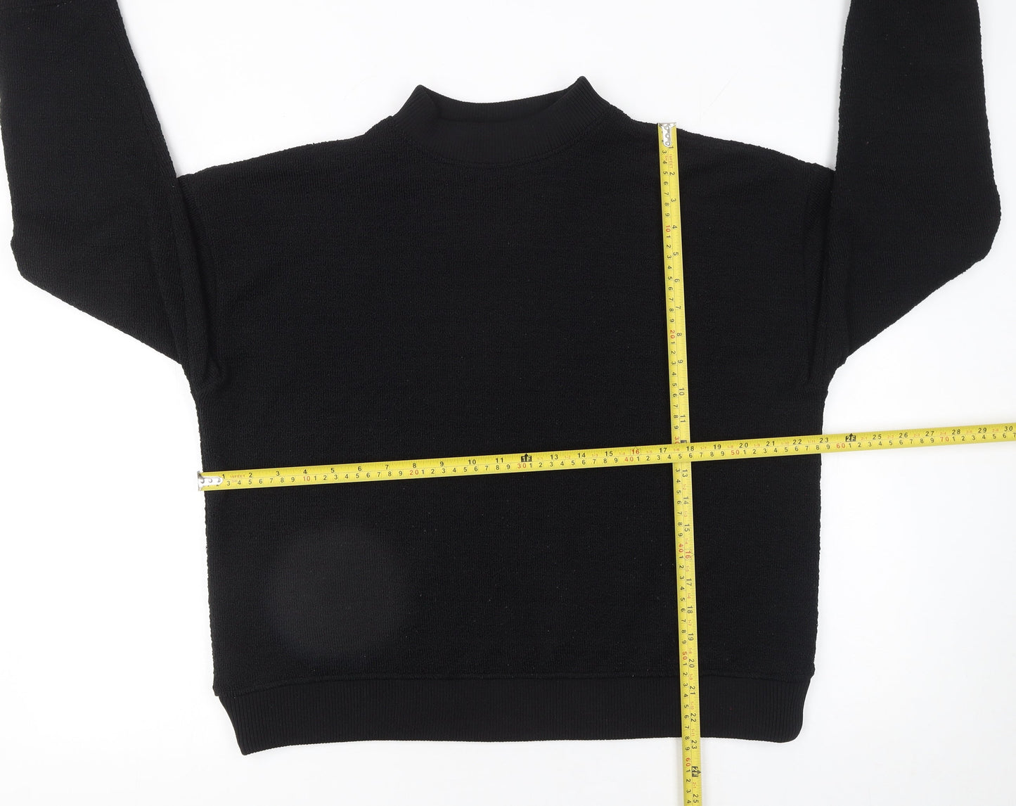 Womens UK Size S Zara Black Pullover Sweatshirt