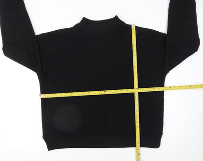 Womens UK Size S Zara Black Pullover Sweatshirt