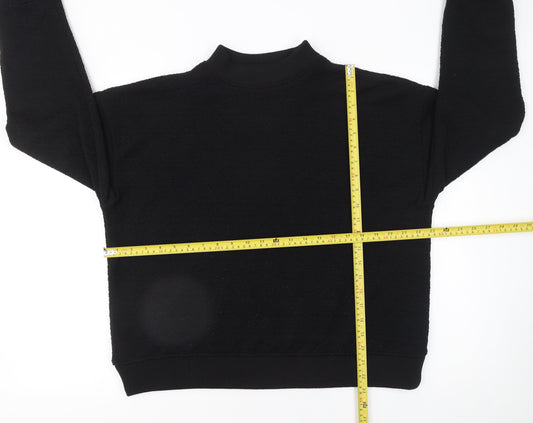Womens UK Size S Zara Black Pullover Sweatshirt