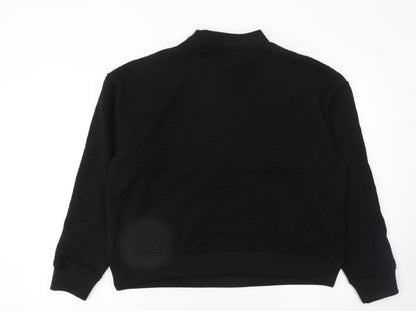 Womens UK Size S Zara Black Pullover Sweatshirt