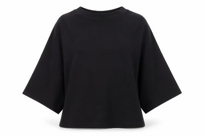 Womens UK Size 8 Mango Black Basic Blouse