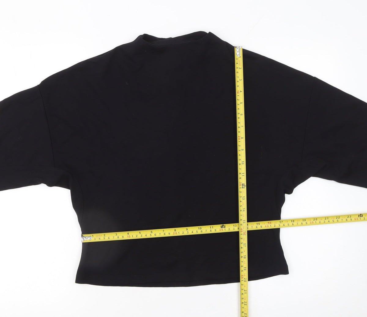 Womens UK Size 8 Mango Black Basic Blouse