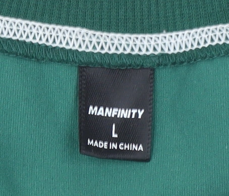 Mens UK Size L Manfinity Green  T-Shirt