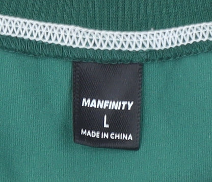 Mens UK Size L Manfinity Green  T-Shirt