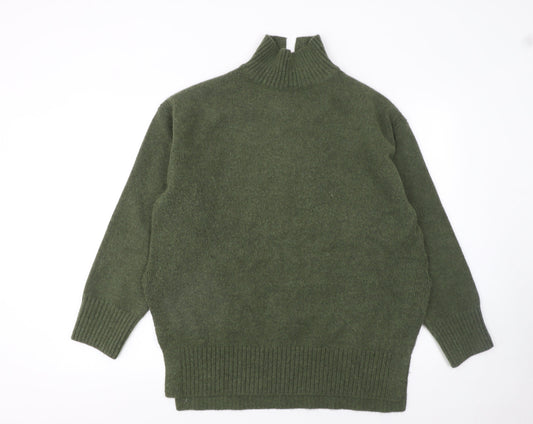 Womens UK Size 12 H&M Green Pullover Jumper