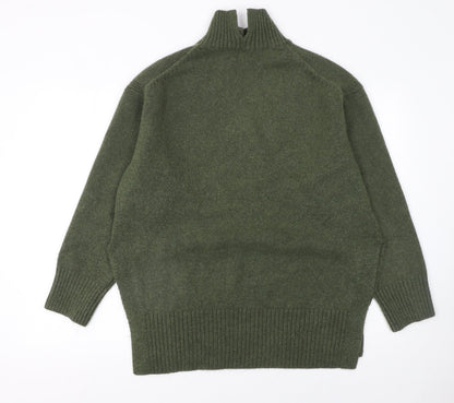 Womens UK Size 12 H&M Green Pullover Jumper