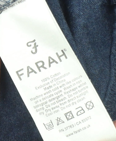 Mens UK Size M Farah Blue  T-Shirt
