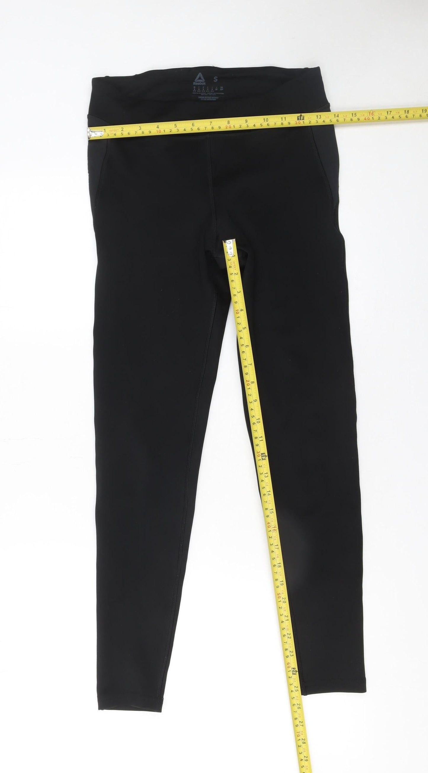 Womens UK Size S Reebok Slim Fit Leggings Black Leggings