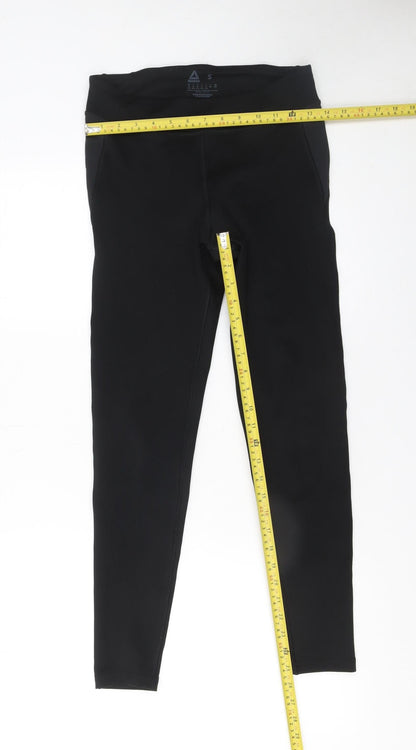 Womens UK Size S Reebok Slim Fit Leggings Black Leggings