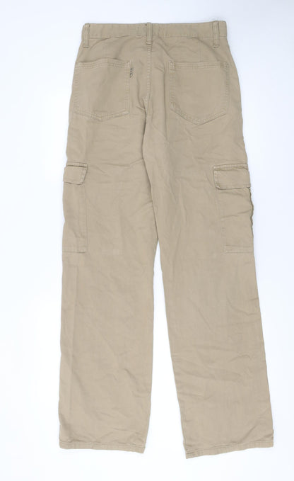 Womens UK Size 12 STR Regular Fit Cargo Beige Trousers