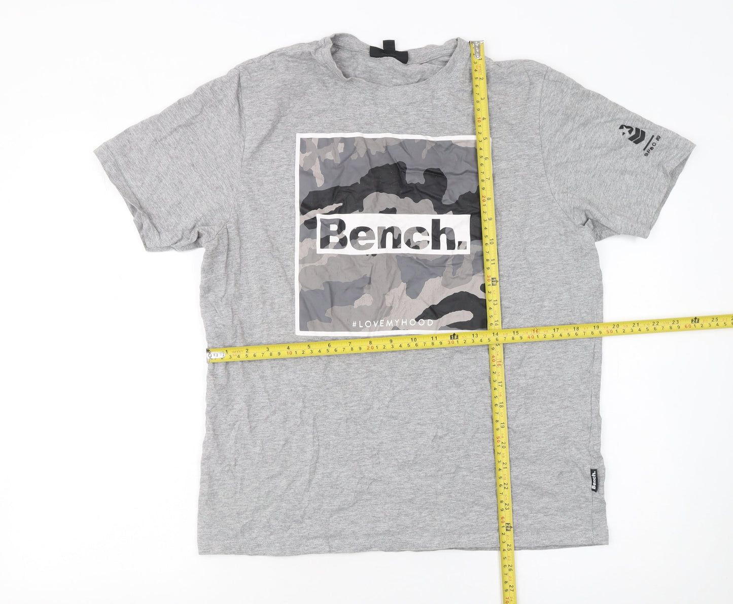 Mens UK Size L Bench Grey  T-Shirt