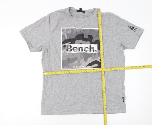 Mens UK Size L Bench Grey  T-Shirt