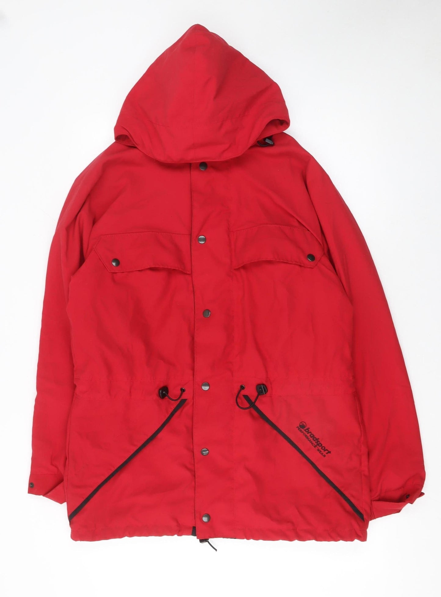 Mens UK Size S Bradsport Red Parka Coat