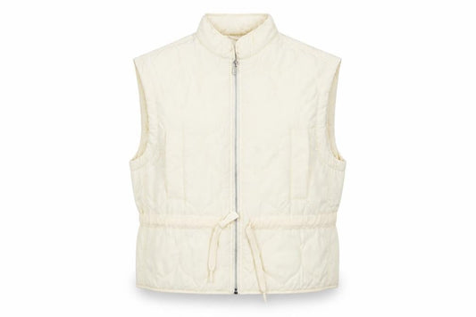 Womens UK Size S Primark Ivory Quilted Coat