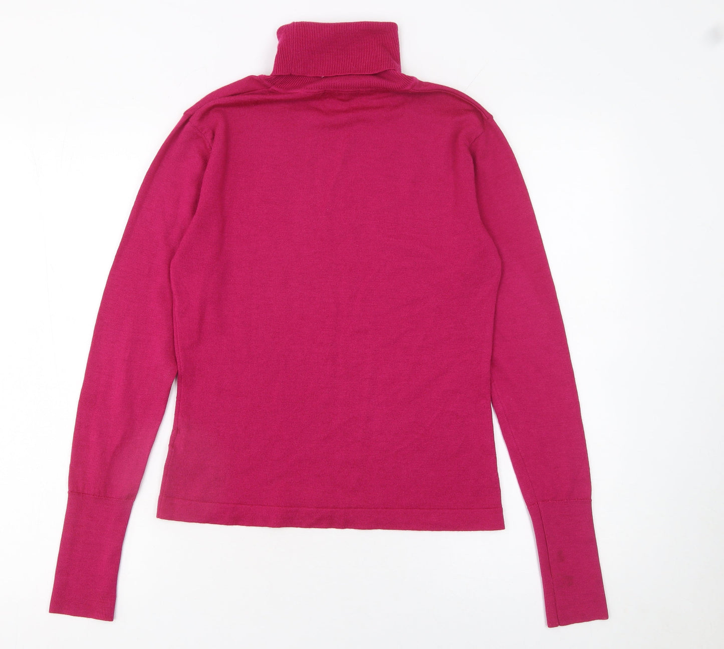 Womens UK Size S Turnover Pink Pullover Jumper