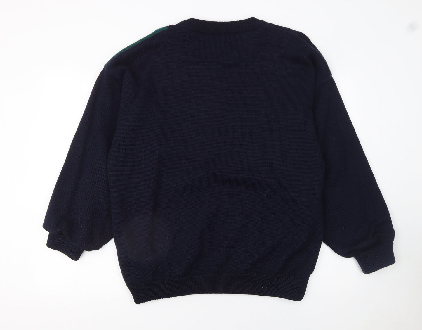 Mens UK Size L Serious Golf Blue Pullover Jumper
