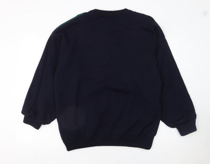 Mens UK Size L Serious Golf Blue Pullover Jumper