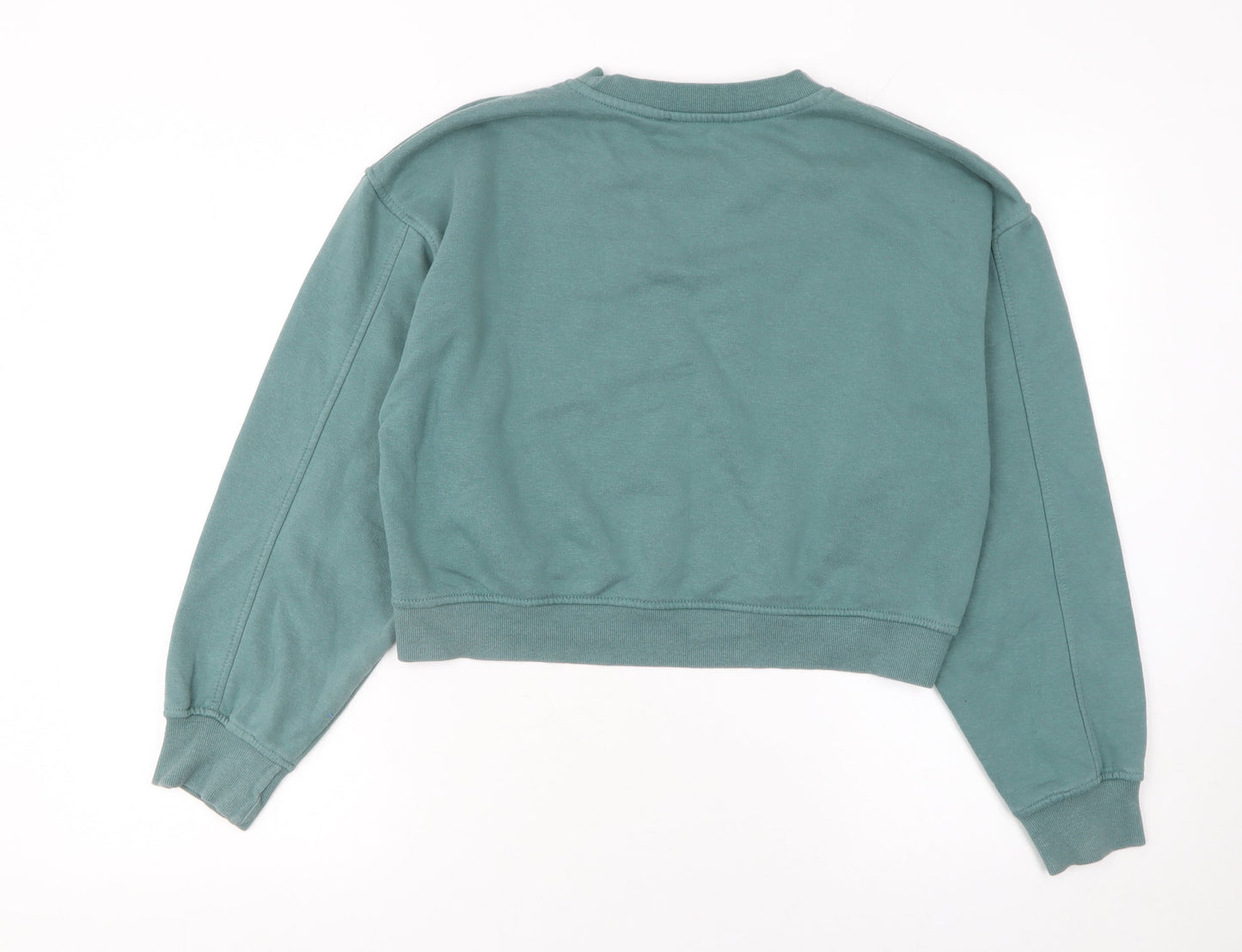 Womens UK Size 12 Zara Green Pullover Sweatshirt