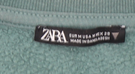 Womens UK Size 12 Zara Green Pullover Sweatshirt