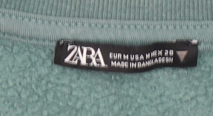 Womens UK Size 12 Zara Green Pullover Sweatshirt